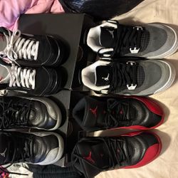 4 Pair Gently Used Jordan’s Size 1.5y