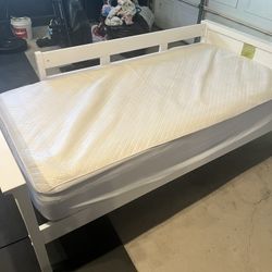 Twin Bed and Mattress with Anti Leak Bedsheet