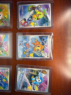 Incomplete Set of 6 First Partner Illustration Pack Series 1 Promo 30 Anniversary (NM)