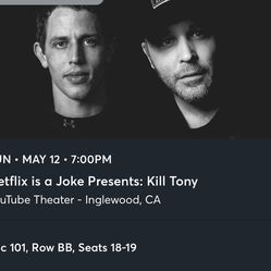 Kill Tony tickets (2)