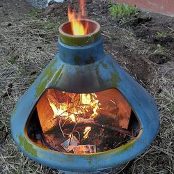1970's ceramic fireplace