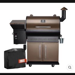 Z GRILLS 700D Wood Pellet Grill & Smoker (Rain Cover Included)