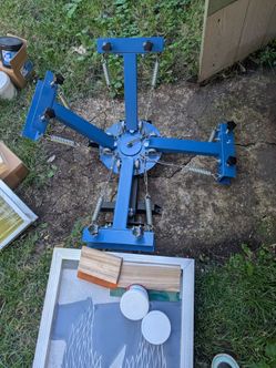 4 Color Screen Printing Press