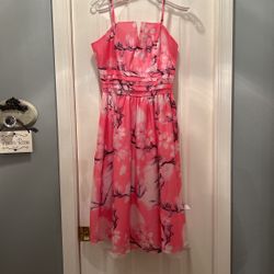 Pink Cherry Blossom Dress