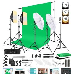 SULIVES Photography Lighting Softboxes Kit 