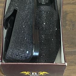 Mens Black Royal Dress Shoes Size 10