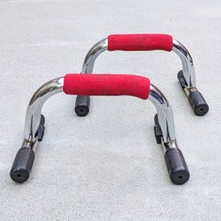 Pair of portable and collapsible pushup bars triceps dip stands home gym fitness workout equipment