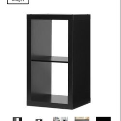 Better Homes & Gardens 2-Cube Storage Organizer, Solid Black