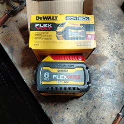 Dewalt  6AH Flex Volt 20v/ 60maxv  ( New) $125 