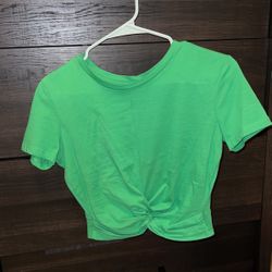 Zara Green Shirt, New
