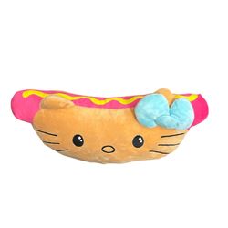 Hello Kitty Jumbo Hot Dog Sandwich Plush 16” Large Toy Doll Sanrio Squishy