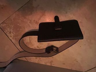 Leather belt purse new