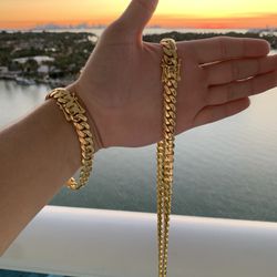 10mm 18k Gold Plated Set