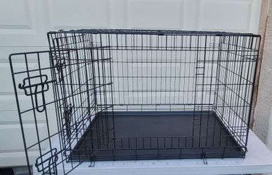 36" Long Large Double Door Collapsible Dog  Crate