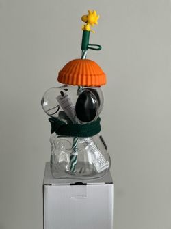 Snoopy glass cup. - Starbucks
