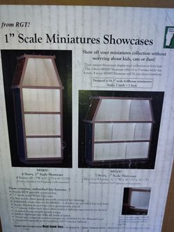 Miniature Un Upended Cabinet Display Glass Was 250 Bucks Has Tag 