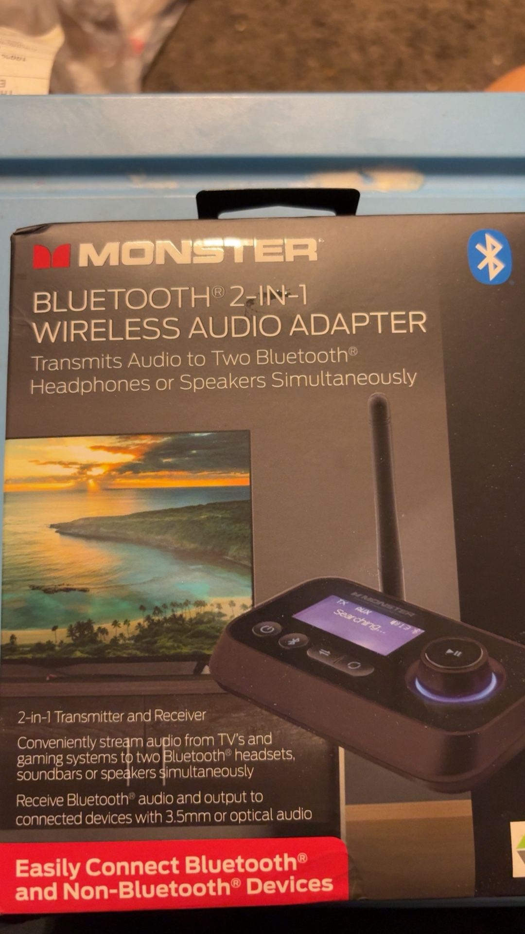 Monster Bluetooth 2 In 1 wireless Audio Adapter 