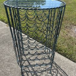 Wrought Iron Wine rack/table 