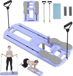 Pilates Board, 2025 Pilates Reformer Set, Multifunctional Abdominal Board, Portable Ab Core Trainer, Foldable Pilates Reformer Board for Home