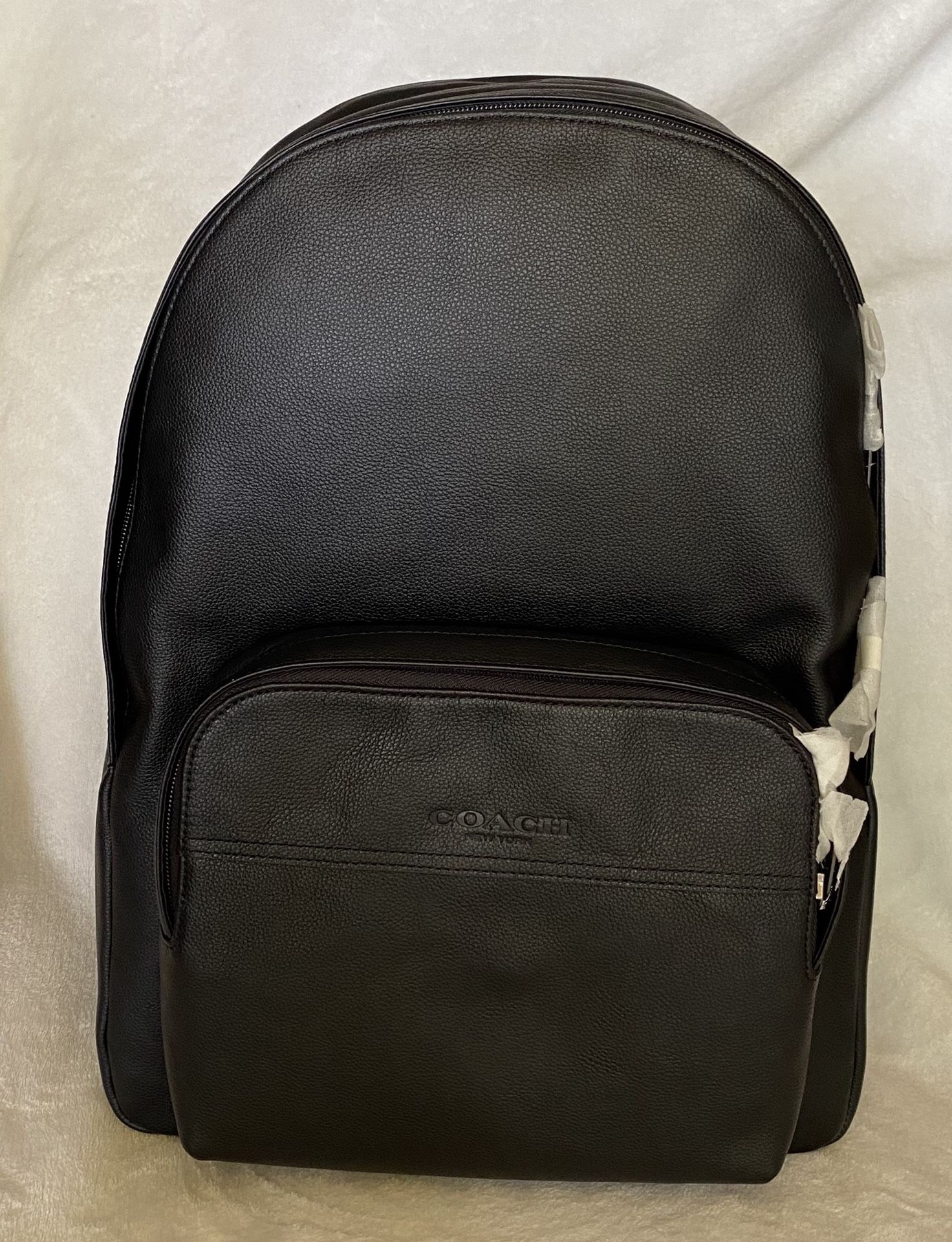 NWT AUTHENTIC Coach Mens Houston Black Leather Backpack