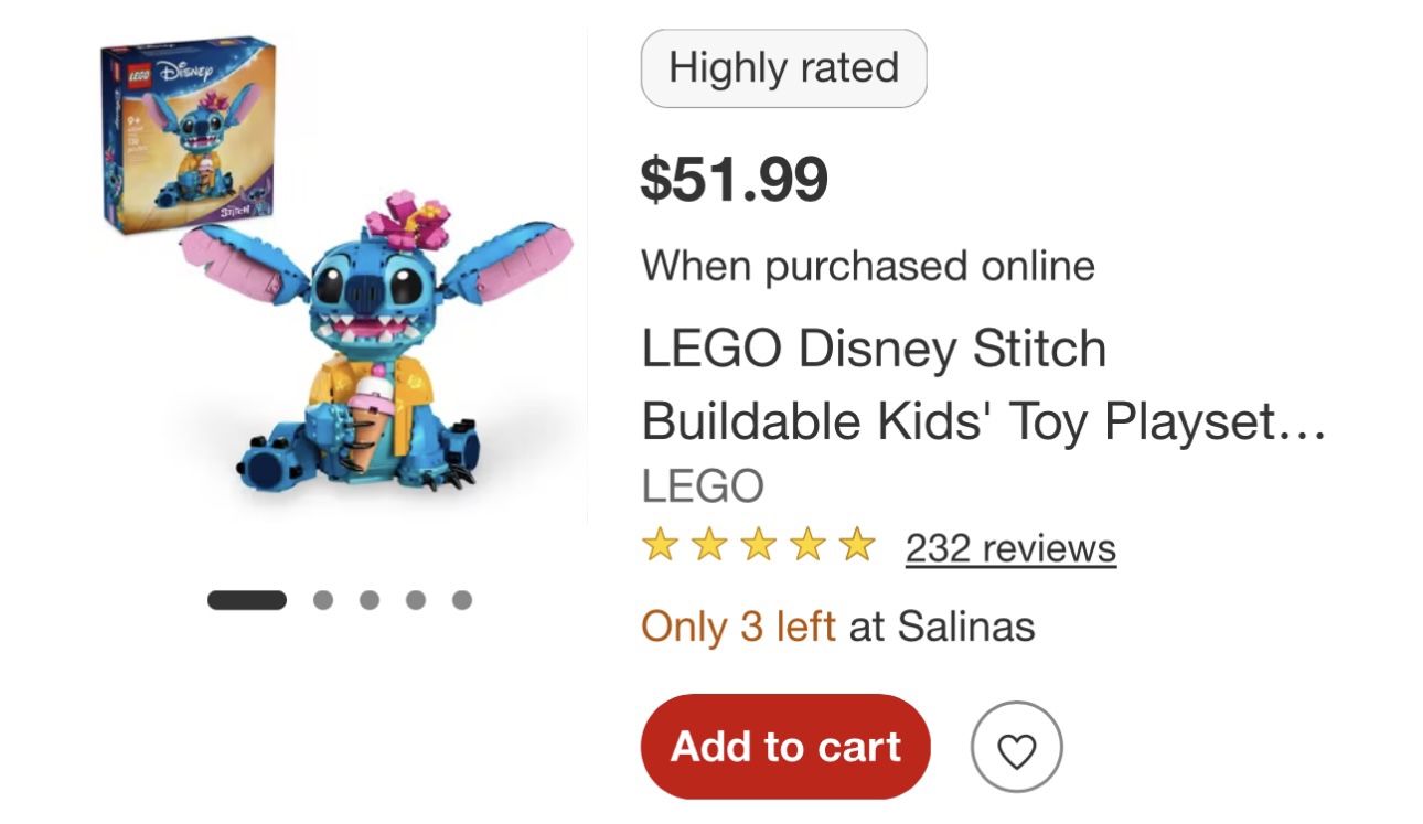 Pre Built Stitch Lego