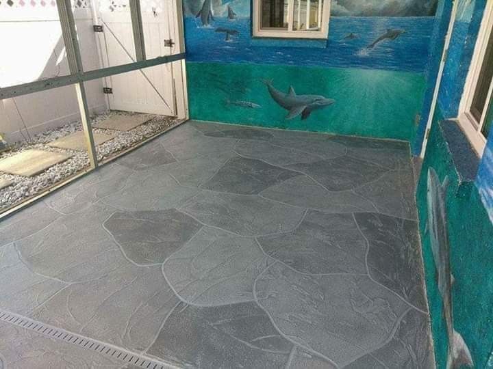 Decorative concrete resurfacing