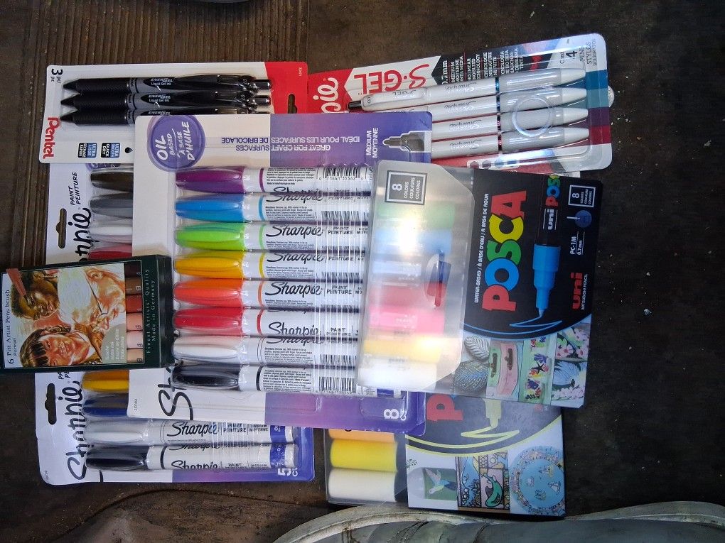 Paint Markers(oil And Water Based) Gel Pens