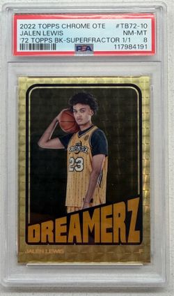 Jalen Lewis Superfractor 1/1 basketball card