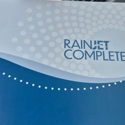 Rain jet by rainbow cleaner throws water and picks up