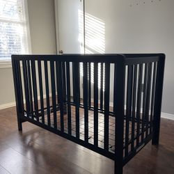 Navy Blue Baby Crib 