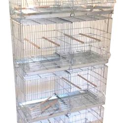 Lot 4 Of Zinc No Rust 26” x 11” x 15”H Breeding Breeder Bird Flight Parrot Cages