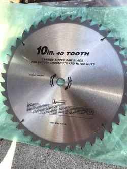 New 2 - 10in Circular Blade’s 