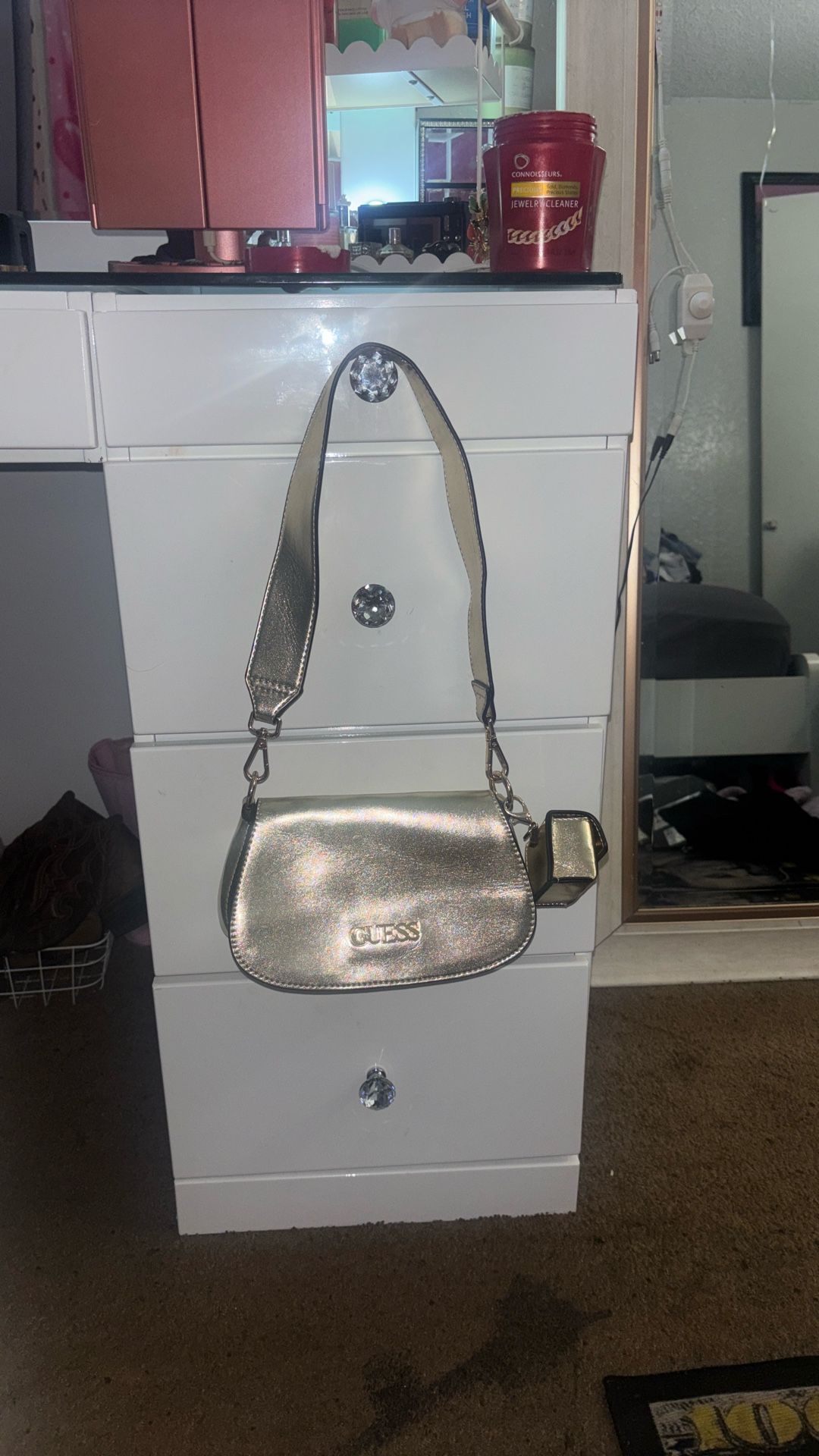 Gold Guess Bag 