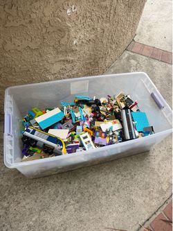 Bin with lots of legos
