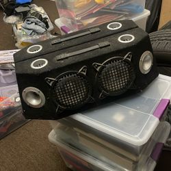 6” Dual Speaker Boxes indoor Outdoor auto Car Extra Mini Subs With Integrated Tweeters  Speakers 