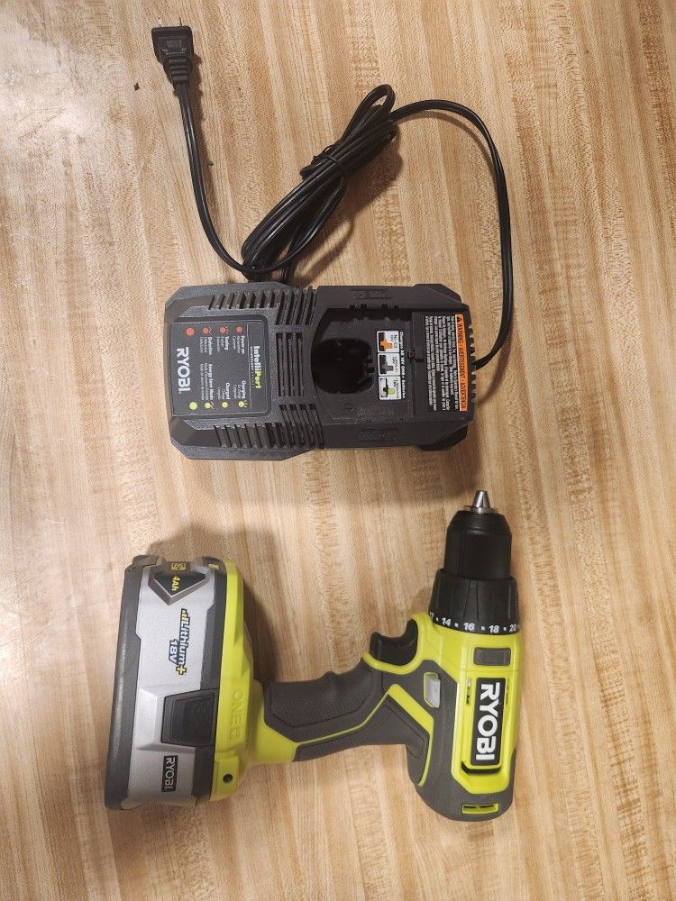 Ryobi Drill And Battery 
