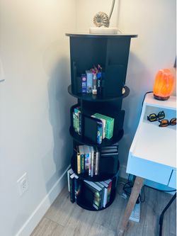 4-Tier Spinning Bookshelf