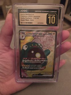 Pristine 10 Iono's Bellibolt ex #114 Pokemon Japanese Battle Partners