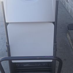 Sturdy HDX almond Resin Folding Chairs 