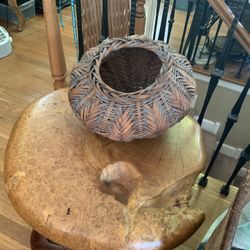 Large Vintage  Japanese Ikebana  Basket 
