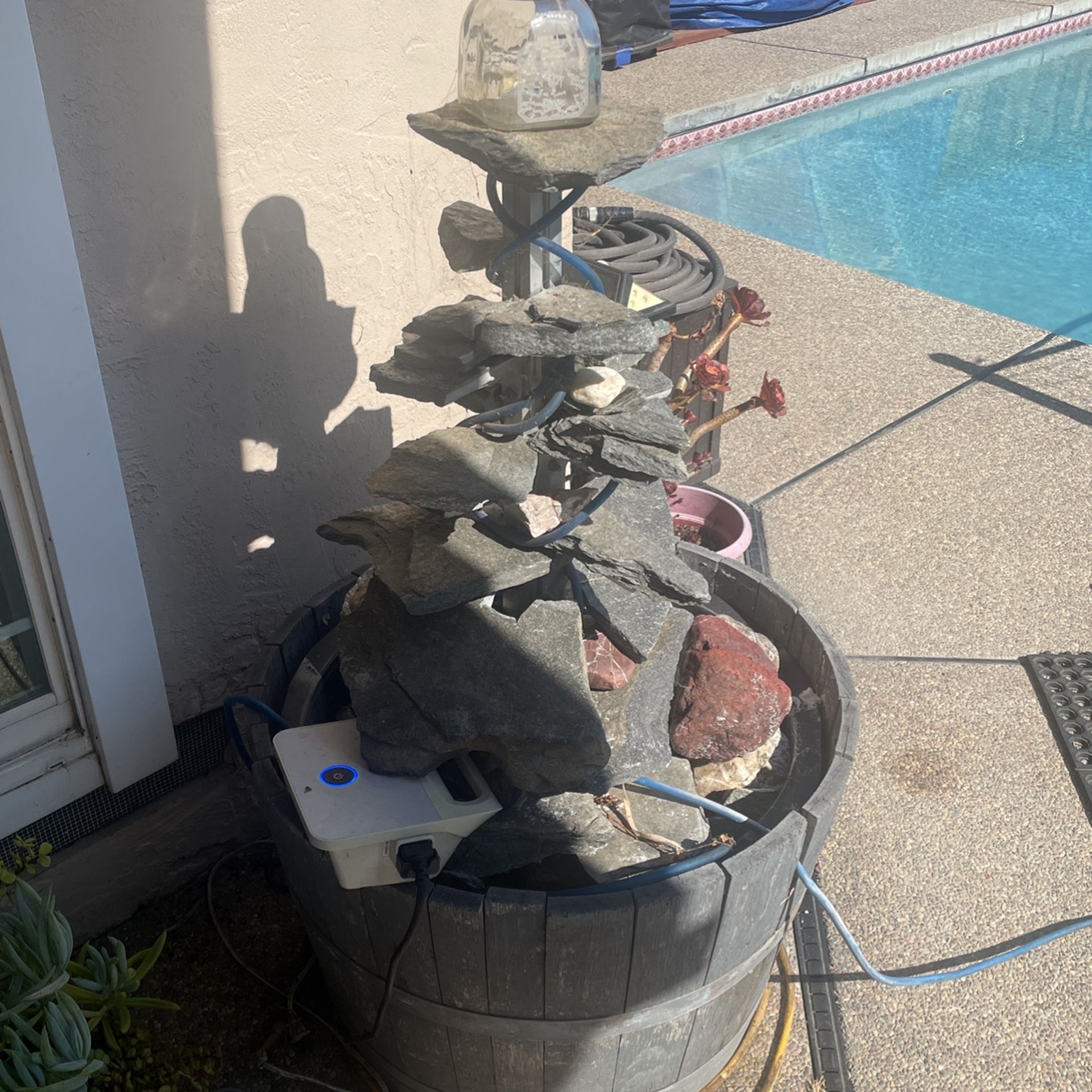 Custom Wine Barrel Water Fountain