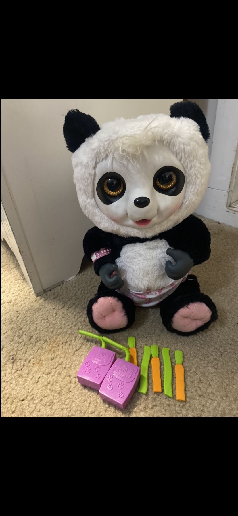 Animal Babies "Crunchy Munchy" Baby Panda toy