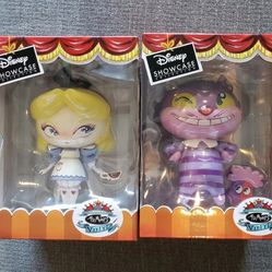 Disney Alice In Wonderland Cheshire Cat & Alice RETIRED Miss Mindy Collectible Figure Combo Set 