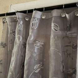 Shower Curtain : 70’’X 72’’H; 