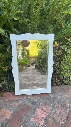 White Framed Wall Mirror