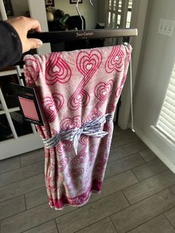 Plush juicy couture blanket