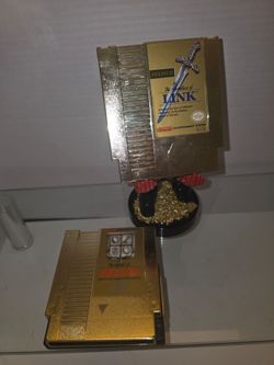 NES Legend of Zelda & Zelda II Gold Cartridges