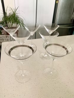Set of 7 Martini Glasses