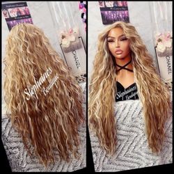 Human Hair Blended Lace Front Lace part wig 