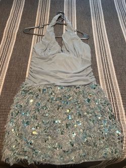 Baby blue fashion nova dress size L